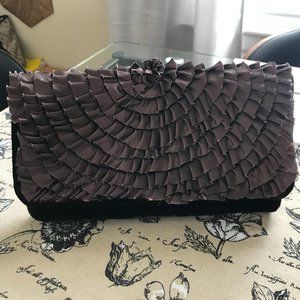 Purse/Clutch, Brown Velvet